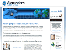 Tablet Screenshot of alexandersmobility.com